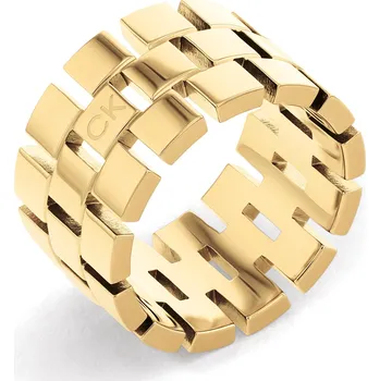 Prsten Calvin Klein Luxusní pozlacený prsten Geometric 35000325 56 mm + 2 měsíce na vrácení zboží