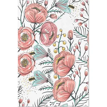 Koberec Koberec Do Interiéru Pastelové květy, Krásná Subtilní Ilustrace 150x225 cm