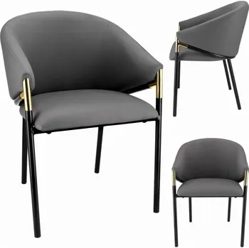 Jídelní židle Jídelní židle eko kůže Stylo AMBER - černá