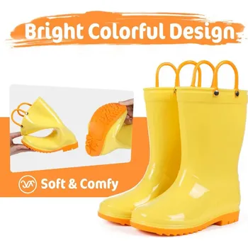 Dívčí obuv Dětské holiny - jednobarevné, lehounké, protiskluzové (5 barevných variant) Barva: Žlutá, Velikost: 25