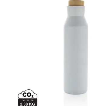 Termohrnek Termo lahev Gaia z RCS recyklované nerezové oceli - Bílá