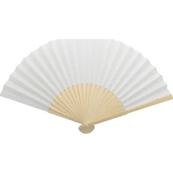 Karnevalový doplněk Vějíř Bapper - Bílá