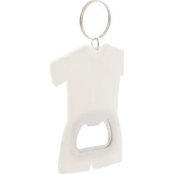 Otvírák Soccer přívěšek na klíče s otvírákem na láhve, bílá