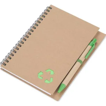 Zápisník Poznámkový blok SERENO s perem - zelená