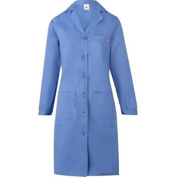 Dámská halenka VL RAMA. Keprová halena s dlouhým rukávem (175 g/m²), z bavlněného kepru (35 %) a polyesteru (65 %) - Pastelově Modrá / 60