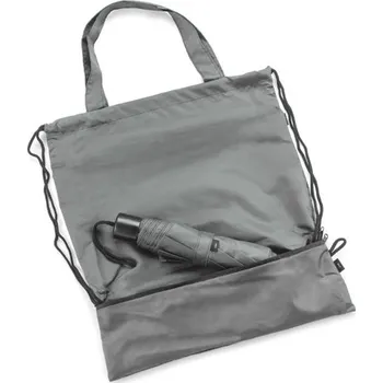 Stahovací vak s deštníkem RAINY - šedá