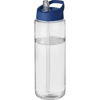 Láhev H2O Vibe 850 ml sportovní lahev s víčkem s hubičkou - Průhledná / Modrá