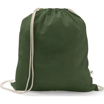 Městský batoh ISTANBUL. Batoh vyrobený ze recyklované bavlny (70 %) a polyesteru (30 % rPET) (150 g/m²) - Vojenská Zelená