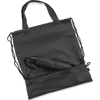 Stahovací vak s deštníkem RAINY - černá