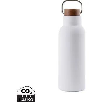 Termohrnek Termo lahev VINGA Ciro 580ml z RCS recykl. oceli - Bílá