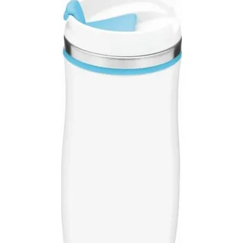 Termohrnek Dvoustěnný Cestovní Termohrnek Crema - Světle Modrá