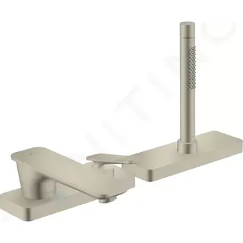 Vodovodní baterie Axor Citterio C Baterie na okraj vany, 3-otvorová instalace, kartáčovaný nikl, 49431820