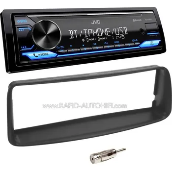 Auto Hi-Fi Autorádio PEUGEOT 206 1998-2002 JVC KD-X382BT Bluetooth s instalační sadou