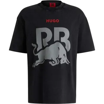 Volnočasové tričko HUGO - Racing Bulls černé L