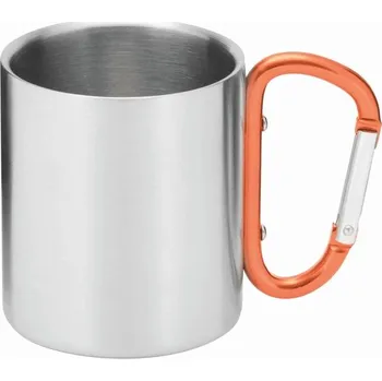 Termohrnek Hrnek Z Nerezové Oceli Hiking Day - Oranžová / Stříbrná