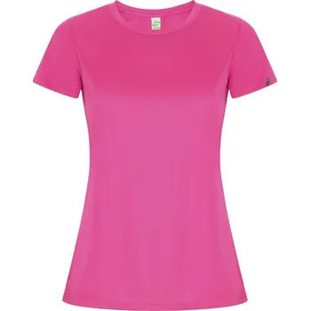 Dámské tričko Imola dámské sportovní tričko s krátkým rukávem - Fluorescenční růžová / M