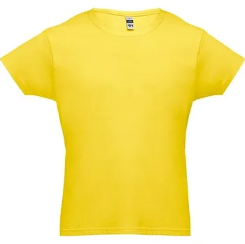 THC LUANDA. Pánské tričko tubulárního bavlněného formátu - Žlutá / XXL