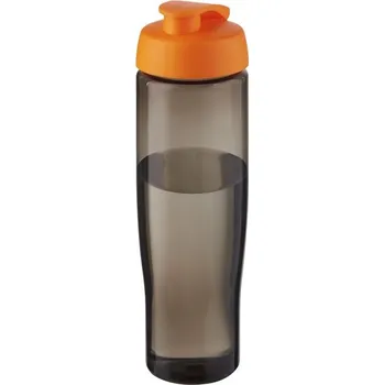 Láhev Sportovní lahev H2O Active® Eco Tempo o objemu 700 ml s odklápěcím víčkem - Oranžová / Uhelná