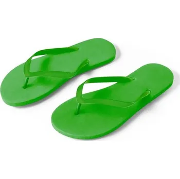 MAUPITI L / XL. Pohodlné pantofle s podrážkou z PE a páskem z PVC - Zelená