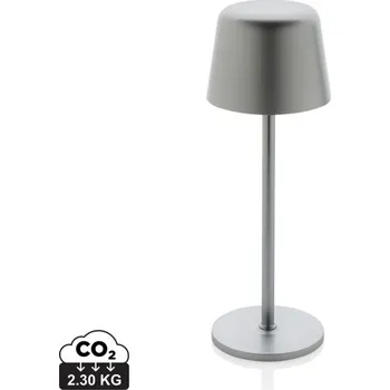 Lampička USB dobíjitelná stolní lampa Zenic z RCS recykl. plastu - Stříbrná