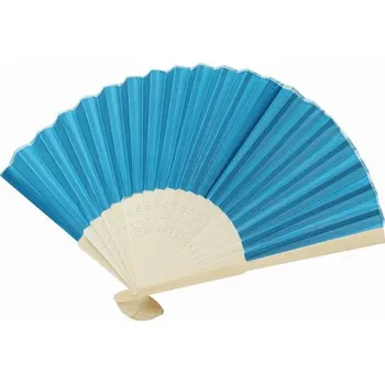 Skládací Vějíř Bamboo Cool - Světle Modrá