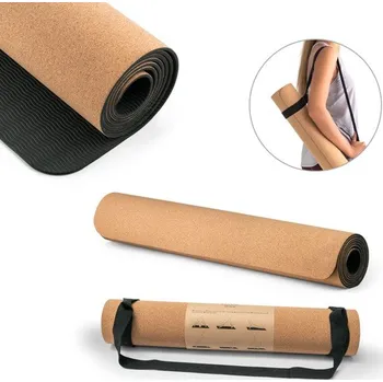 podložka na cvičení GERES. Cvičební podložka na jógu z korku a TPE. Tloušťka až 3.7 mm