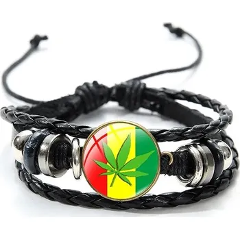 Náramek Predator Q1 Kožený náramek Bob Marley - 2