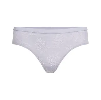 Dámské kalhoty Icebreaker Merino 150 Siren Hipkini Fresh Ferns AOP Women GREY QUARTZ/SNOW/AOP šedá L