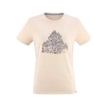 Dámské tričko Millet Cimai Collab TS SS Women VANILLA CREAM béžová XS