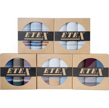 Látkový kapesník Pánské kapesníky Etex M42 3 ks - různé barvy