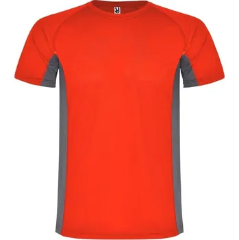 Pánské tričko Shanghai&nbsp;pánské sportovní tričko s krátkým rukávem - Červená / Tmavě olověná / 2XL