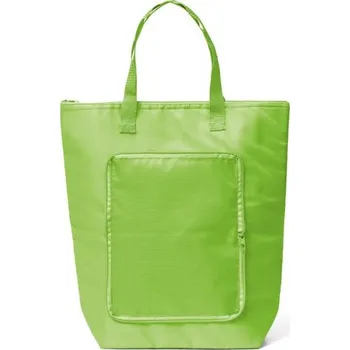 turistický batoh MAYFAIR. Skládací chladicí taška z materiálu polyester 210D 15 L - Světle Zelená