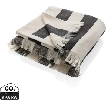 Osuška Plážová osuška XL Ukiyo Yukari z recykl. bavlny AWARE™ - Antracitová