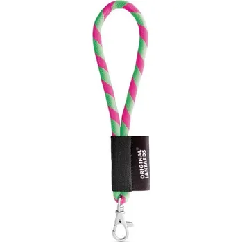 . Lanyard Tube Short Set. Standardní modely - Fluorescenční Zelená / Fluorescenční Růžová