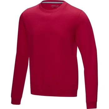 Pánský svetr Jasper pánský svetr s kulatým límečkem z organického materiálu - Červená / S