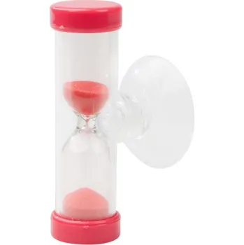 Hodiny Přesýpací hodiny Sandy - Červená / Průhledná