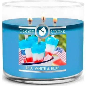 Svíčka Svíčka 0,41 KG RED WHITE & BLUE, aromatická v dóze, 3 knoty|Goose Creek