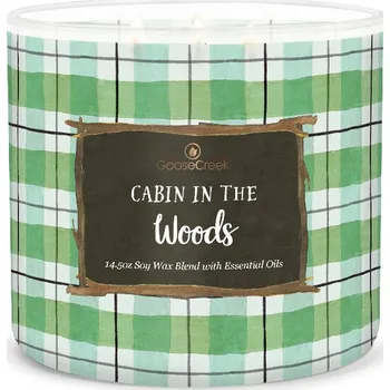 Svíčka Svíčka 0,41 KG CABIN IN THE WOODS, aromatická v dóze, 3 knoty|Goose Creek