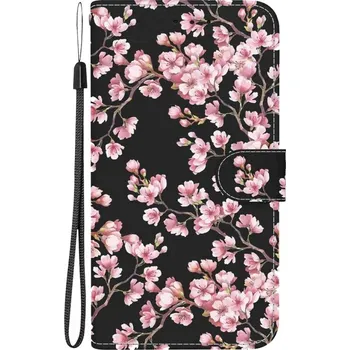 Pouzdro na tablet VSECHNONAMOBIL 87819 ART Peněženkový kryt pro Honor X6b PLUM BLOSSOM