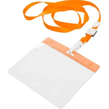 Lanyard Ballek - Oranžová / Průhledná