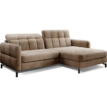 Sedací souprava Rohová rozkládací sedací souprava LORELLE 225 cm Monolith 09 světle hnědá pravá