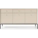 Komoda Mono II 154 cm béžová/černá