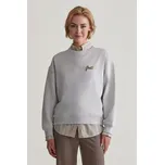 MIKINA GANT SCRIPT GRAPHIC C-NECK SWEAT PALE GREY MELANGE