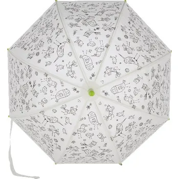 Deštník Deštník dětský BIRDS + fixy, PIY - k vybarvení, pr.70x69cm|Esschert Design