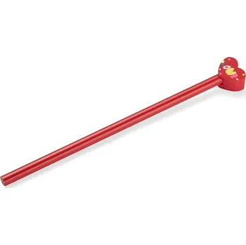 PENCIL s gumkou FUNNI MIX- Žába - červená