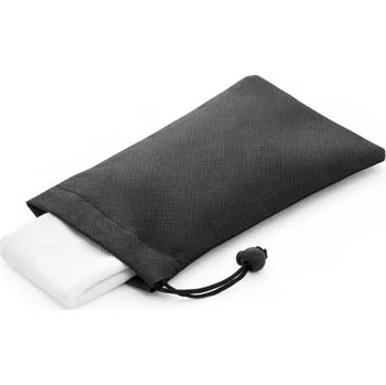 Šátek BERNAL. Fitness chladicí ručník recyklovaný polyesterový šátek (100% rPET) s netkaným sáčkem - Bílá