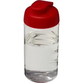 Sportovní láhev s vyklápěcím víčkem H2O Bop® 500 ml - Průhledná / Červená