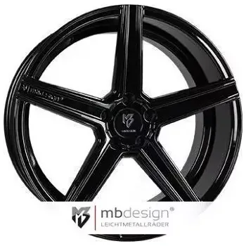 Alu kolo Alu kola MB DESIGN KV1 D, 19x9.5 5x112 ET45, černá lesklá