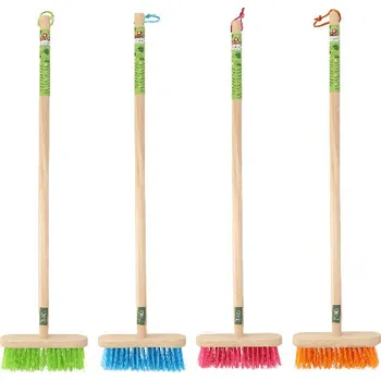 Dětské zboží Koště dětské COLOR, 82cm, zelená/růžová/oranžová/zelená |výběr z variant|Esschert Design - oranžová