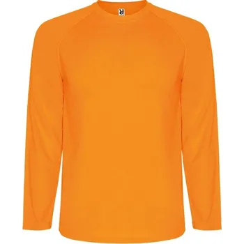 Pánské tričko Pánské sportovní tričko Montecarlo s dlouhým rukávem - Fluorescenční oranžová / L